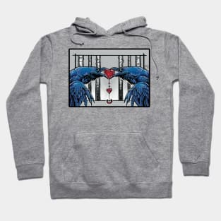 A Raven's Love - Black Outlined Version Hoodie